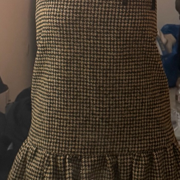 Ganni Houndstooth Mini Dress with Black Bow Straps - Picture 11 of 11
